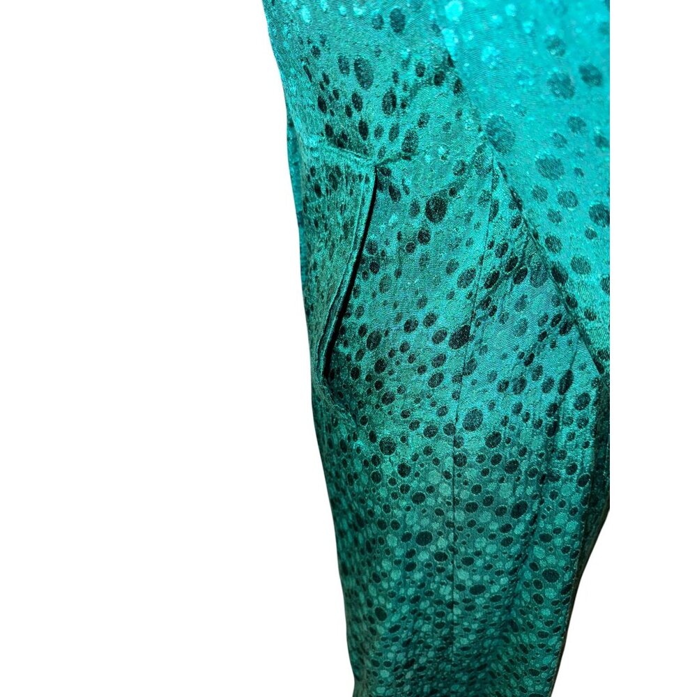 Tulle Womens Green Polka Dot Dress S - Picture 7 of 11